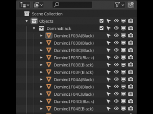 domino tile collection 3D Модель