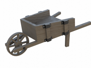 garden wheelbarrow Modelo 3D