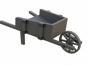 garden wheelbarrow 3D Модель