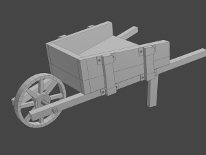 garden wheelbarrow 3D Модель