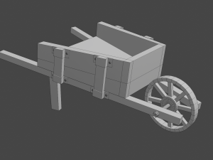 garden wheelbarrow 3D Модель