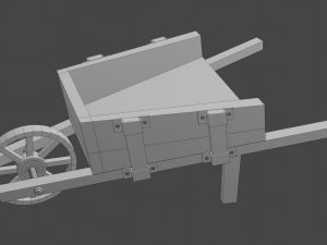 garden wheelbarrow 3D Модель
