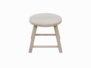 wooden stool Modello 3D