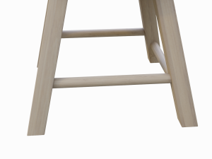 wooden stool Modello 3D