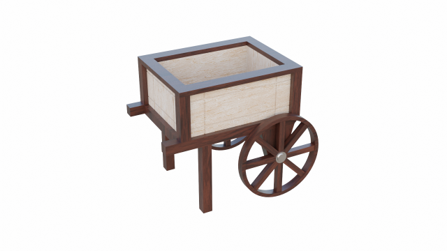 planter cart 3D 模型 .c4d .max .obj .3ds .fbx .stl .blend 