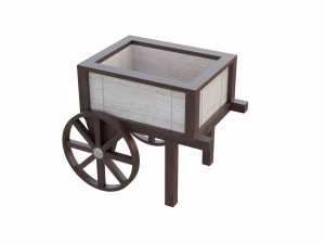 planter cart 3D 模型