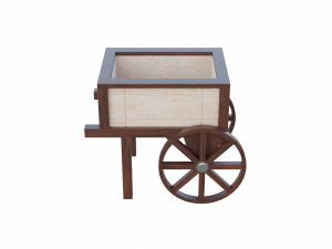 planter cart 3D 模型