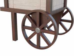 planter cart 3D 模型