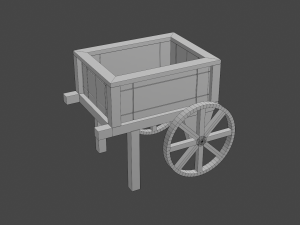 planter cart 3D 模型