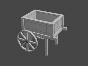 planter cart 3D 模型