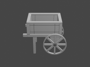 planter cart 3D 模型