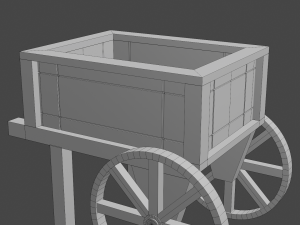 planter cart 3D 模型