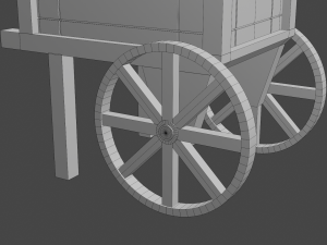 planter cart 3D 模型