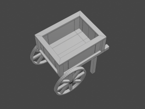 planter cart 3D 模型