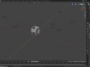 planter cart 3D 模型