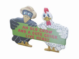 dekorasi cewek lucu gagak tua Model 3D