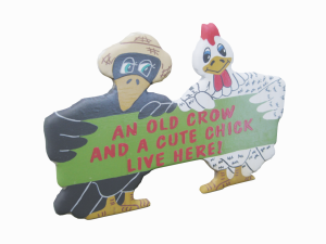 old crow cute chick decoration Modello 3D