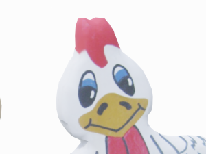 old crow cute chick decoration Modello 3D