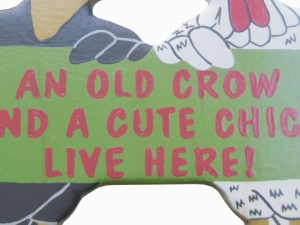 old crow cute chick decoration Modello 3D