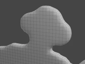 old crow cute chick decoration 3D Model