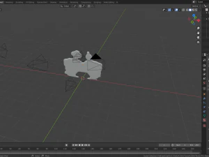 old crow cute chick decoration 3D Model