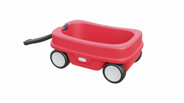 kids wagon 3D Model .c4d .max .obj .3ds .fbx .stl .blend