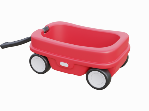 kids wagon 3D Модель