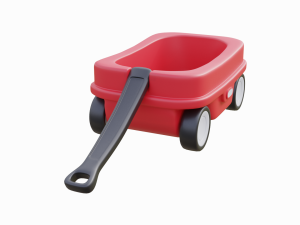 kids wagon 3D मॉडल