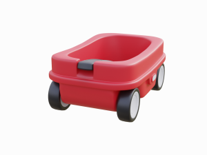 kids wagon 3D मॉडल