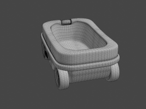 kids wagon 3D मॉडल