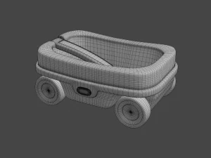kids wagon 3D Model