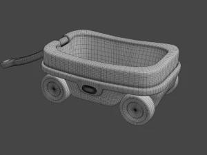 kids wagon version 2 3D Model
