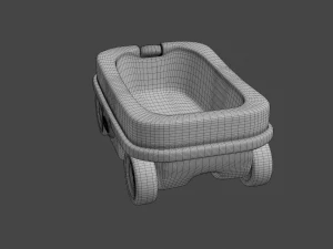 kids wagon version 2 3D Model