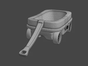 kids wagon version 2 3D Model