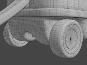 kids wagon version 2 3D Model