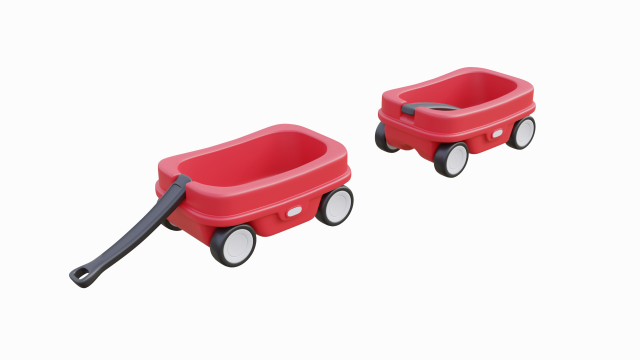 kids wagon collection Modelo 3D .c4d .max .obj .3ds .fbx .stl .blend 
