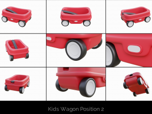 kids wagon collection Modelo 3D