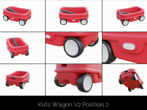 kids wagon collection Modelo 3D
