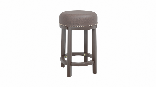 leather stool Modello 3D .c4d .max .obj .3ds .fbx .stl .blend 