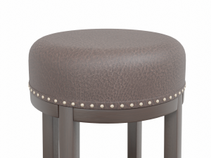 leather stool Modello 3D
