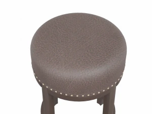 leather stool 3D Model