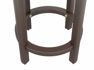 leather stool Modello 3D