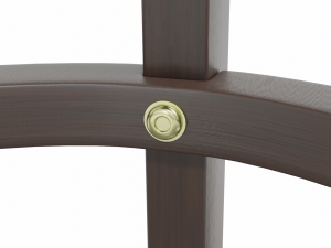 leather stool Modello 3D