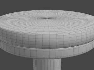 wooden seat counter stool 3D-Modell