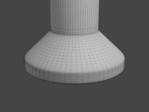 wooden seat counter stool 3D-Modell
