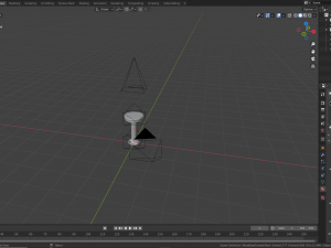 wooden seat counter stool 3D-Modell