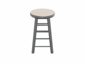 wooden bar stool 3D Model