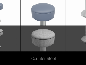 stool collection 3D Model