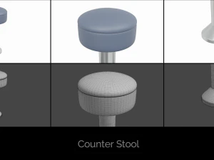 colecci&oacute;n de taburetes Modelo 3D