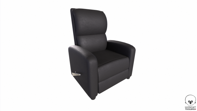 leather recliner chair Modelo 3D .c4d .max .obj .3ds .fbx .stl .blend 